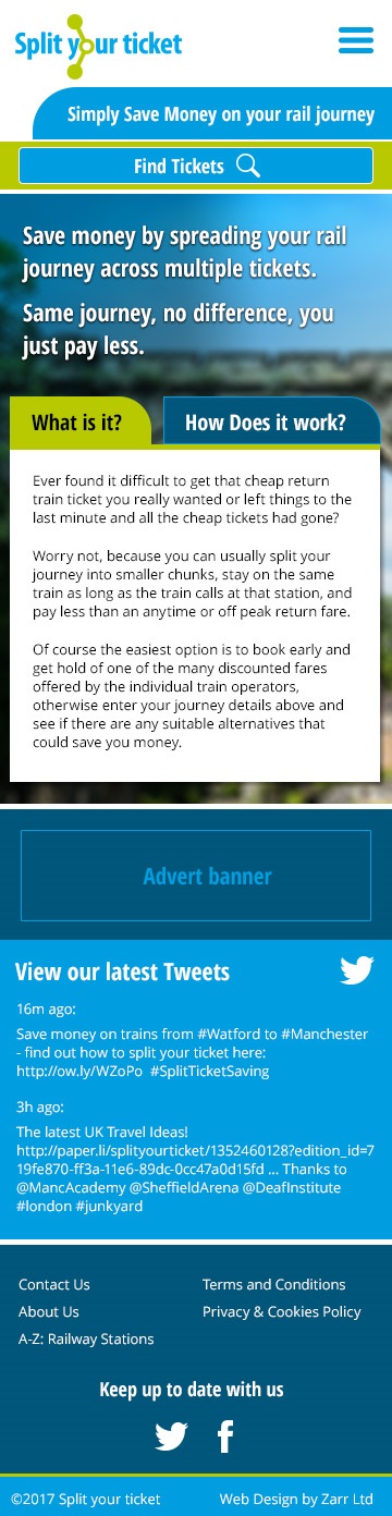 Split Your Ticket Mobile Preview