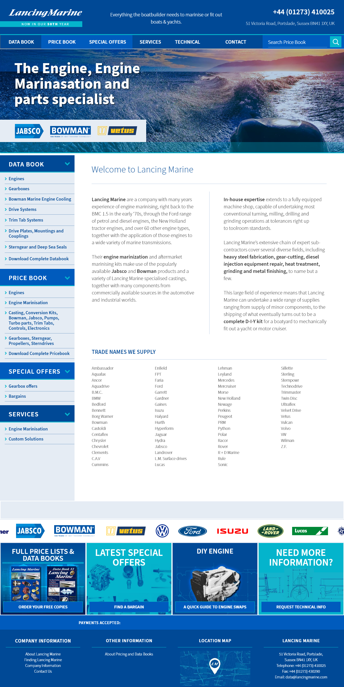 Lancing Marine Desktop Preview