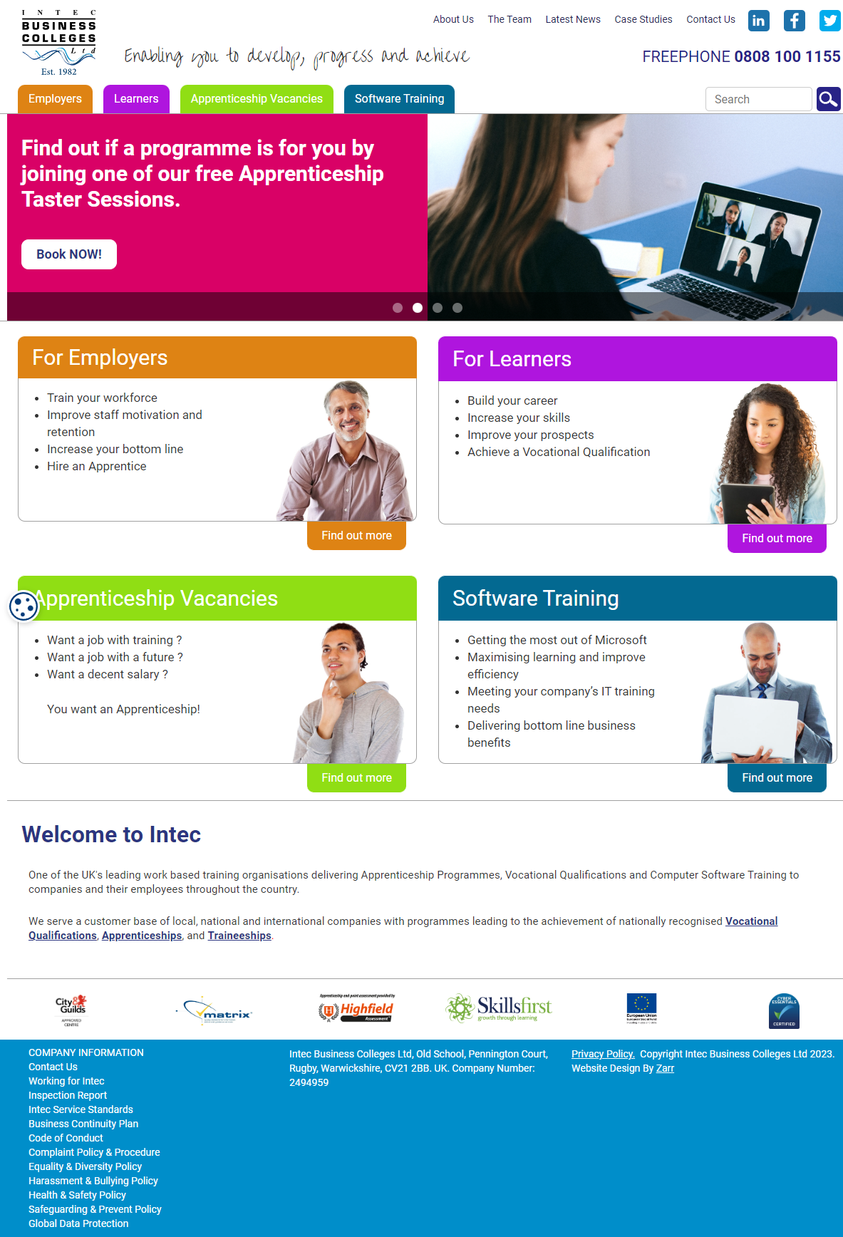 Intec Business Colleges Ltd/Get On Course Desktop Preview